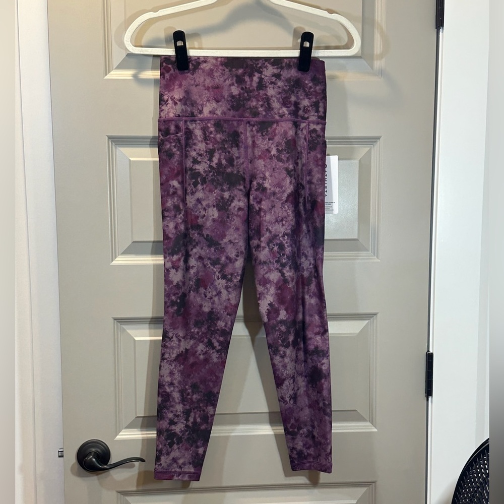 Athleta Salutation Stash II Printed 7/8 Tight, Women’s S - NWT